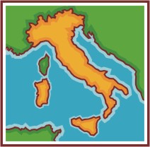 Clip Art Italian. Italy Map