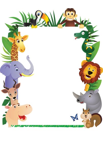 Jungle background clipart kid