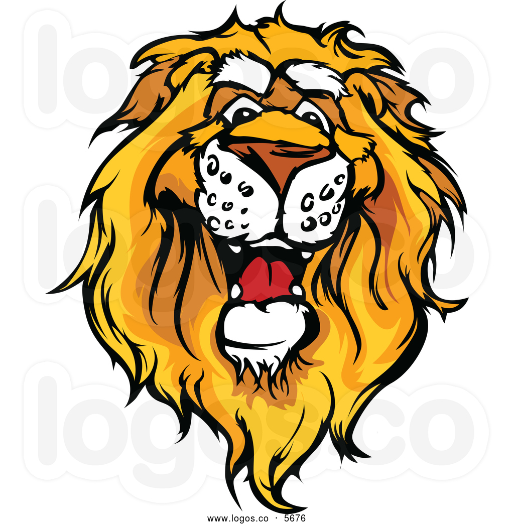 Clip art lion head