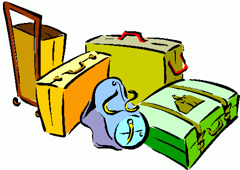 Clip Art Suitcase Clipart wor