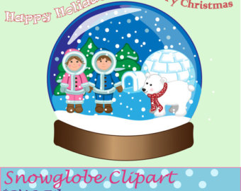 Clip art u0026middot; Snow Globe ...