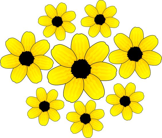 Clip art u0026middot; Yellow Flower ...