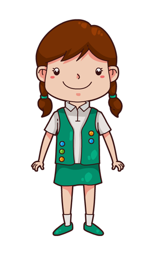 Clip art of a girl clipart image
