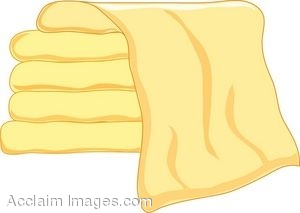 Clip Art Of A Stack Of Towels