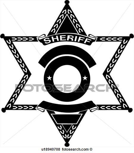 Clip Art Of Badge Cop .
