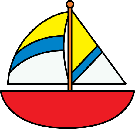 Small Wooden Sail Boat Clipar