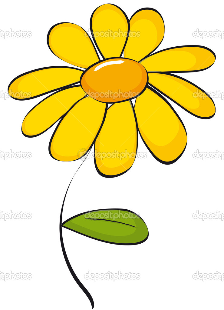 Clip art of daisyu2014 Vector by Marcinska