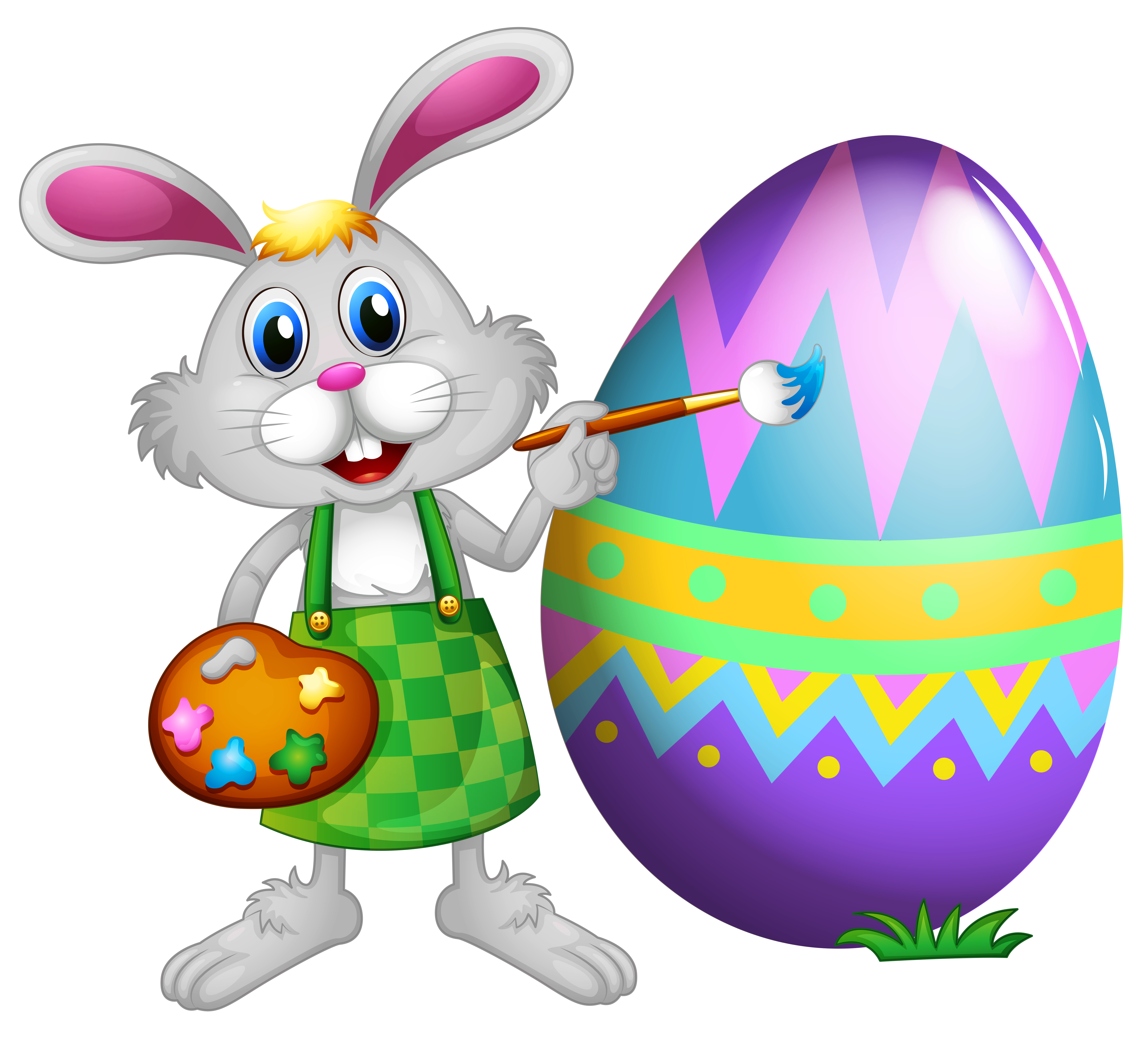 Clip Art Of Easter Bunny . - Free Easter Bunny Clipart