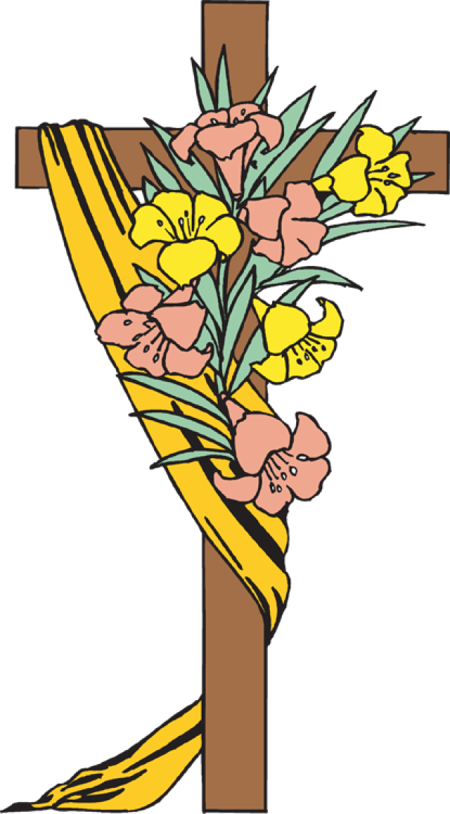 Clip Art of Easter Cross 4 .