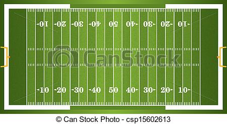 Clip Art of Football Field - Clipart Football Field