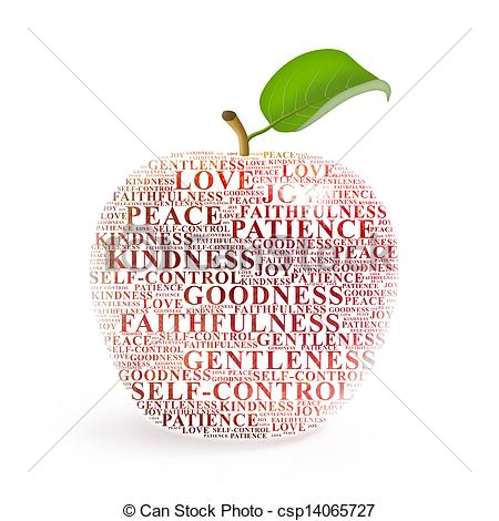 Clip Art Of Fruit Of The Spirit Apple Representing The Fruit Of The