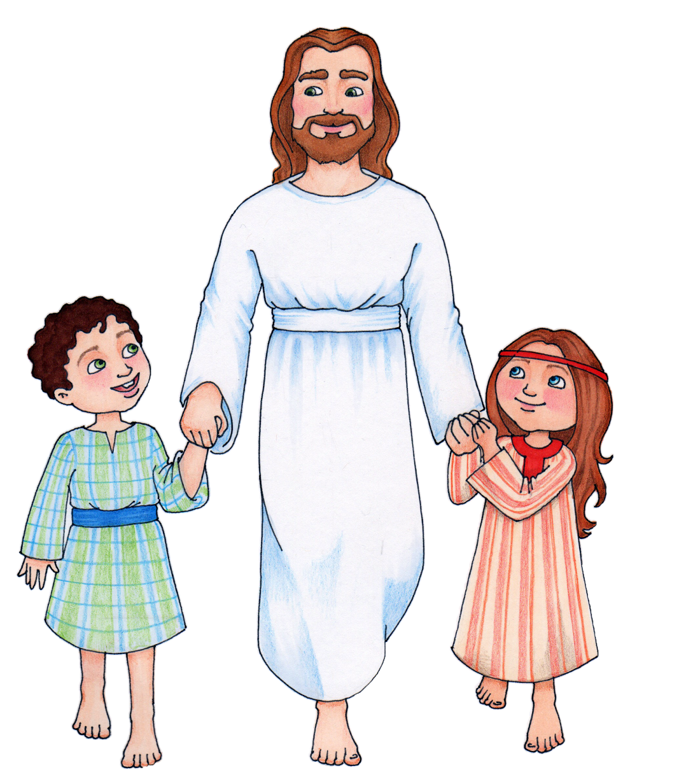 Clip art of jesus with .
