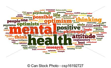 Clip Art Of Mental Health In Word Tag Cloud Mental Health Concept In