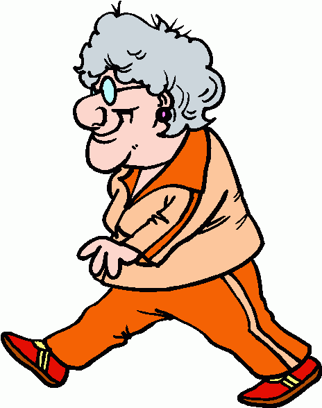 clip art of person walking -  - Old Person Clip Art