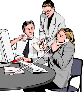 Clip Art Office Workers - Office Clipart Free