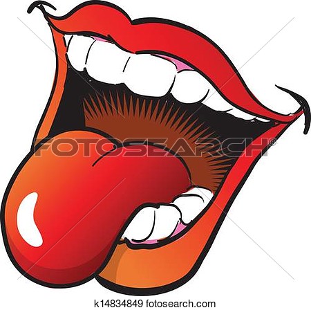 Clip Art - Open Mouth and .