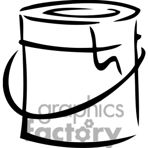 Clip Art Paint Can Clipart paint can black clipart images clipartall and white can