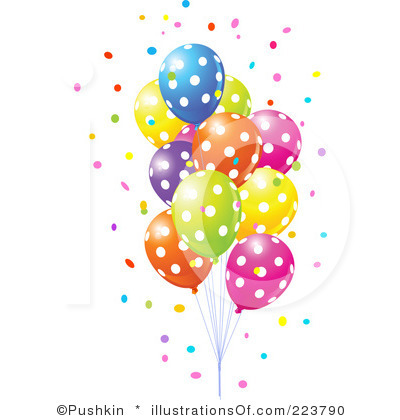 Clip Art Party Balloons . - Free Party Clip Art