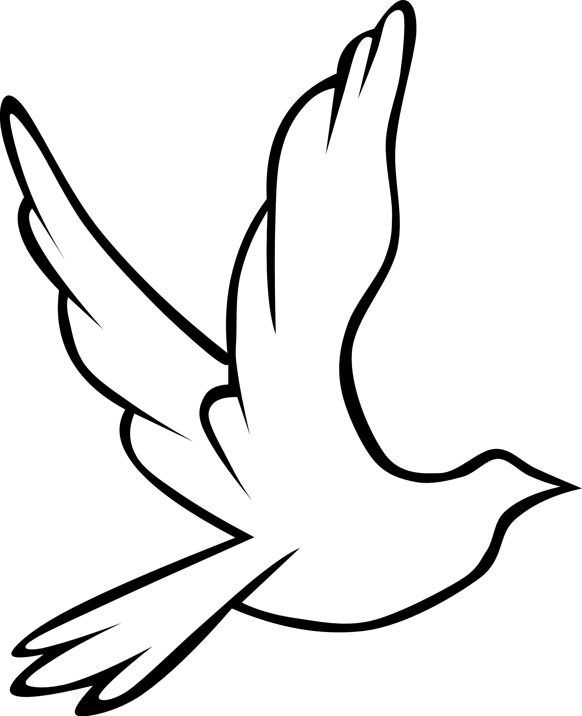 Clip Art Peace Dove - Clipart library