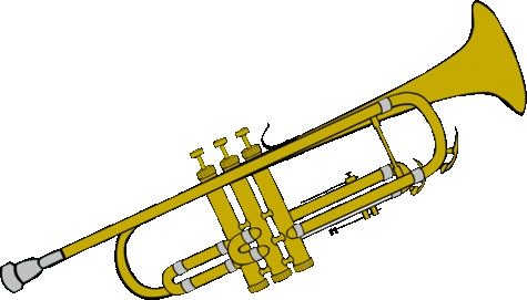 Trumpet coloring page free cl