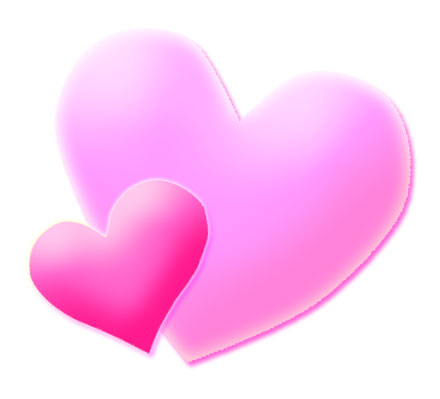 Clip Art Pink HEART - Clipart library