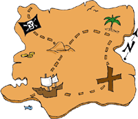 ... Clip Art Pirate Map u0026 - Pirate Map Clip Art
