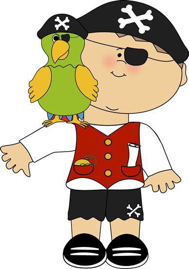 Pirate Girl with a Parrot