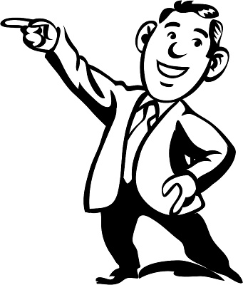 Boy Pointing Clipart #1