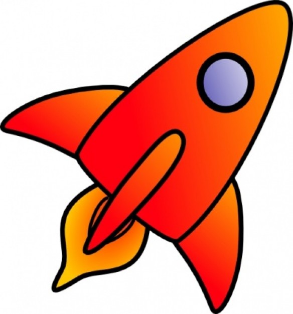 Cartoon Image Of Rocket