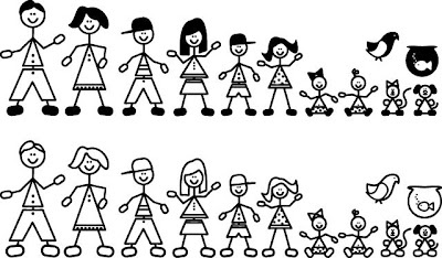 Clip Art Stick Figure Family  - Family Stick Figure Clip Art