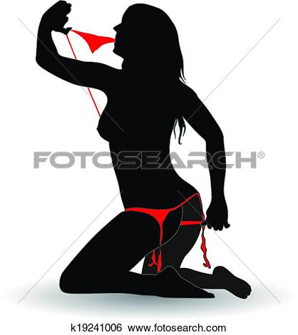 Clip Art - stripper girl. Fotosearch - Search Clipart, Illustration Posters, Drawings,