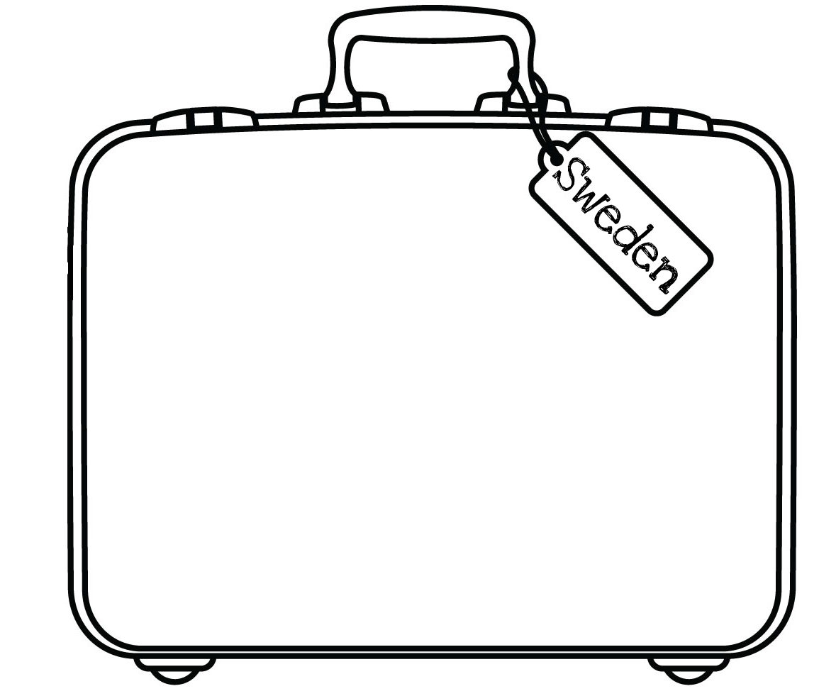 Clip art suitcase - .