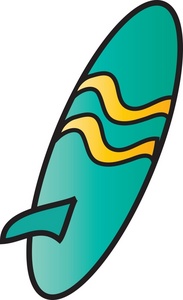 Surfboard clip art illustrati
