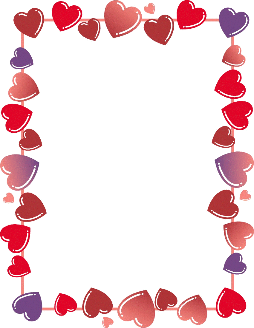 Clip art, Valentines day . - Valentine Border Clip Art