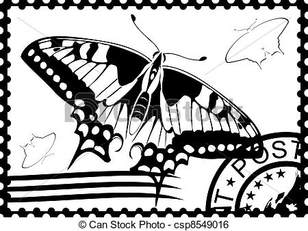 Postage Stamp Clip Art Free V