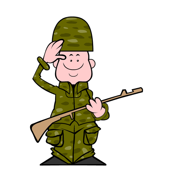 Soldier With Backpack Rifle C