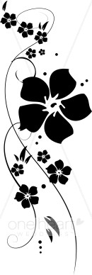 Clip Art Vine - Flower Vine Clipart