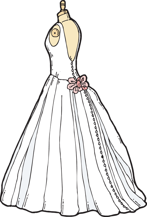 Clip Art Wedding Dress Clipar - Wedding Dress Clip Art