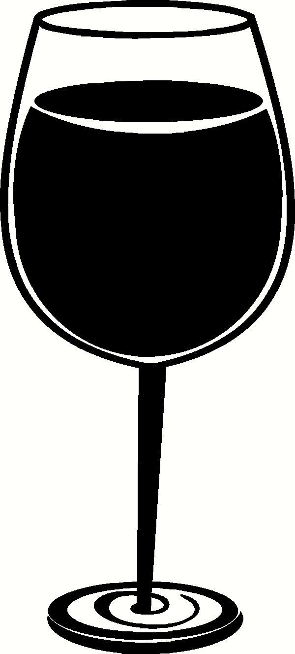 Dark Gray Wine Glasses clipar