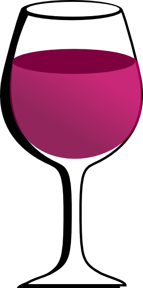 Pink Wine Glasses Clip Art Se