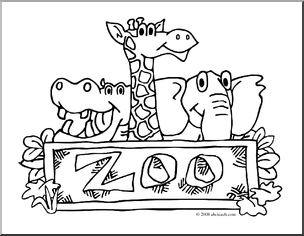 A Day at the Zoo scrapbook ti