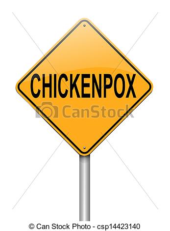 Clip Artby 72soul0/71; Chickenpox concept. - Illustration depicting a sign with a.