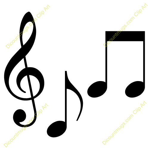 Clipart 12007 Musical Notes Musical Notes Mugs T Shirts Picture