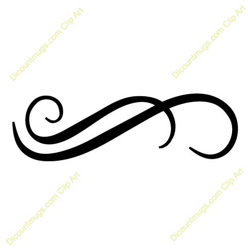 Clipart 12517 Two Swirls Inte - Swirl Design Clip Art