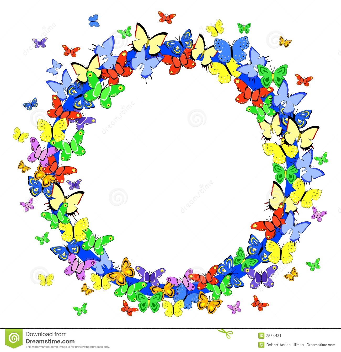 clipart flowers and butterflies
