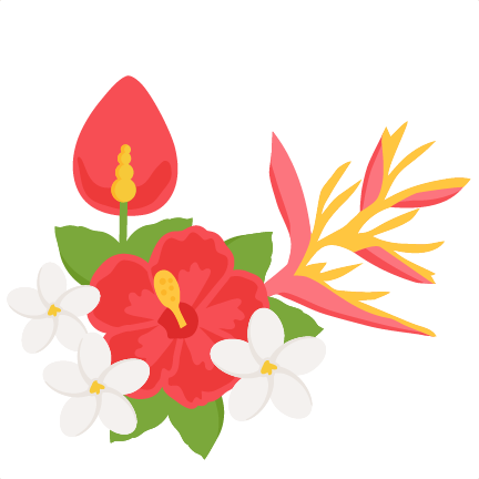 clipart tropical flowers