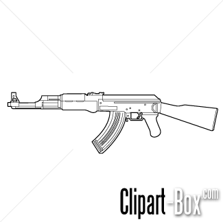 CLIPART AK-47 RIFLE