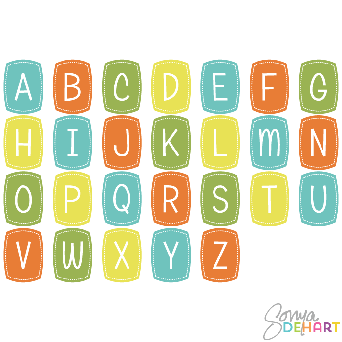 Clipart alphabet ageydonwebre - Alphabet Clip Art