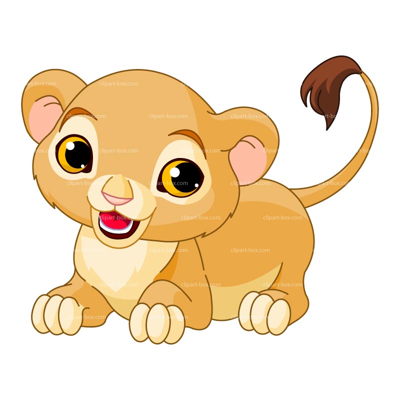 Clipart Baby Lion With Crown 
