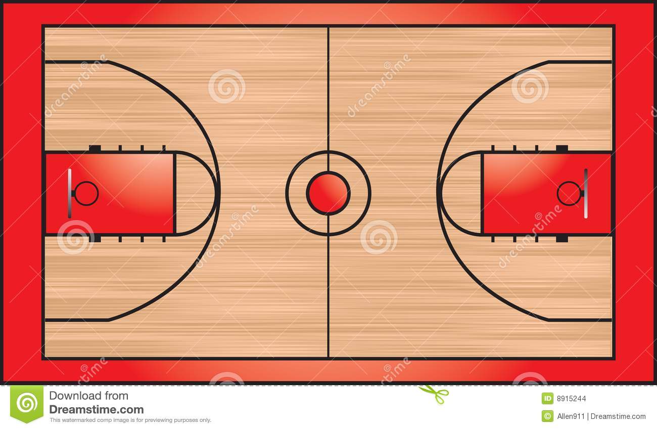 Clipart Basketball Court